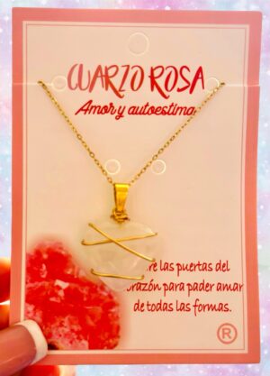 Colgante CUARZO ROSA