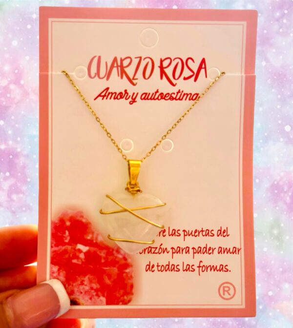 Colgante CUARZO ROSA