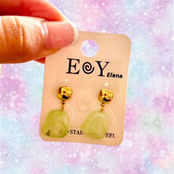 Pendientes AURA VERDE