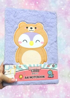 Libreta A4 Peluche PINGÜINO